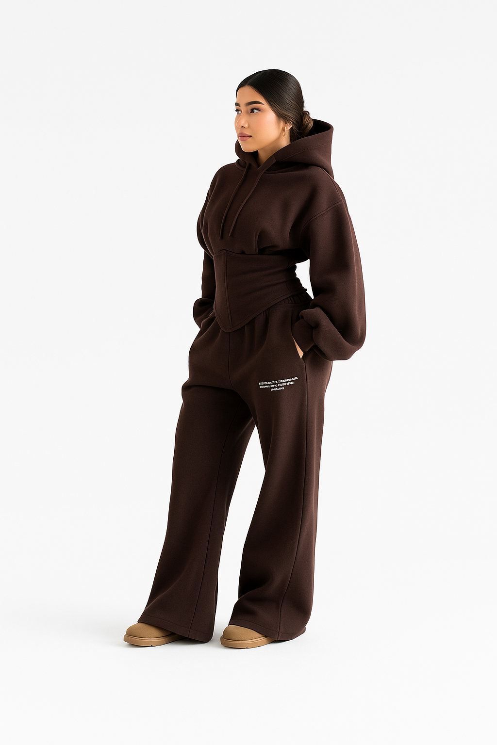 Cotton Melton Tracksuit Set