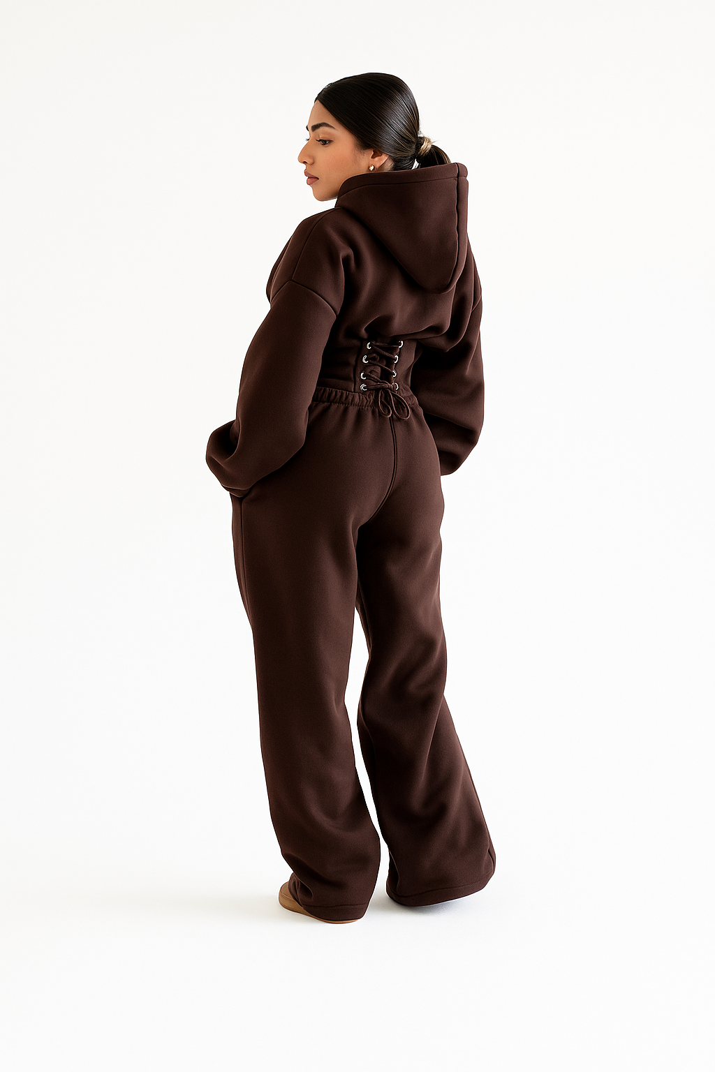 Cotton Melton Tracksuit Set