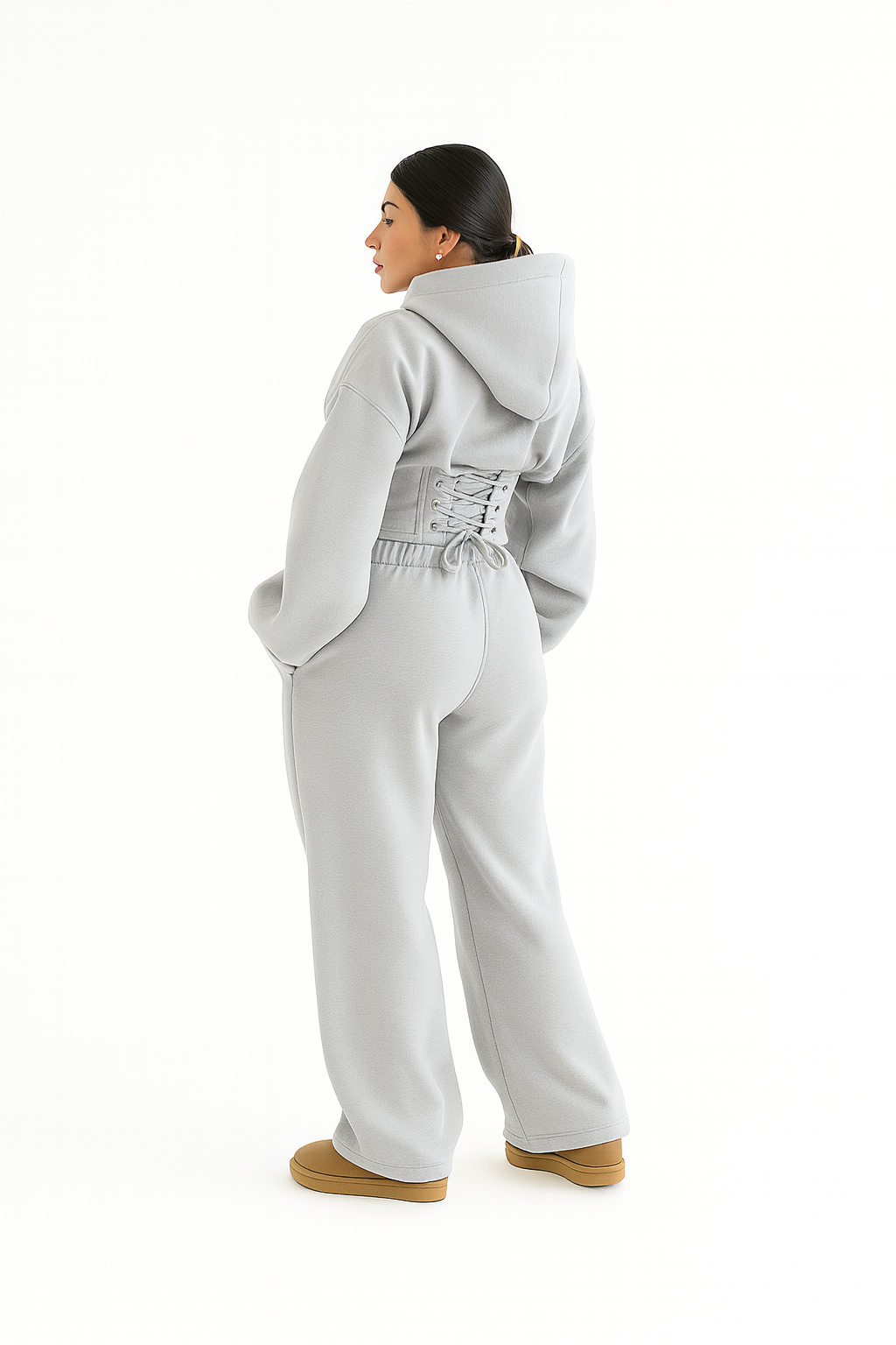 Cotton Melton Tracksuit Set