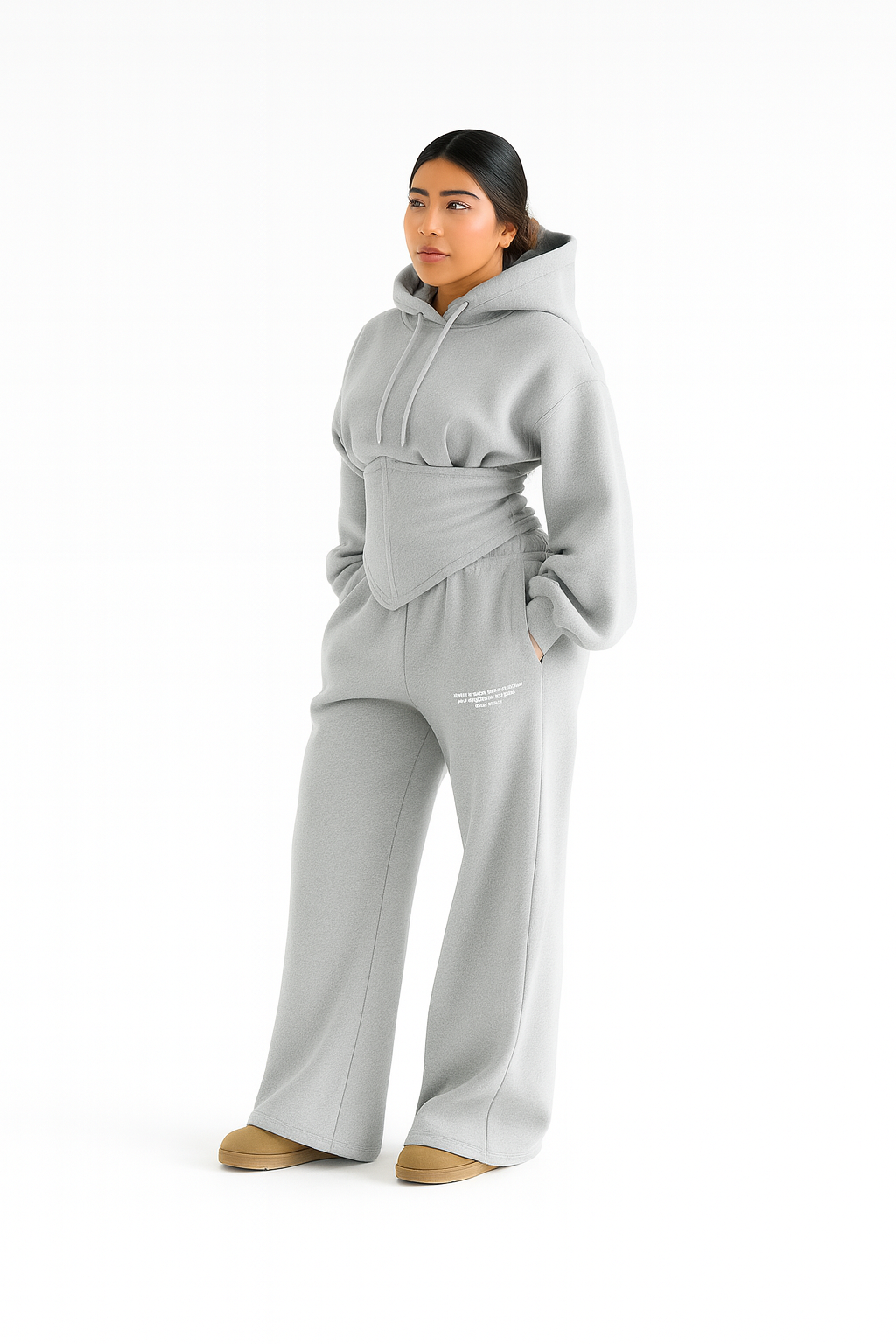 Cotton Melton Tracksuit Set